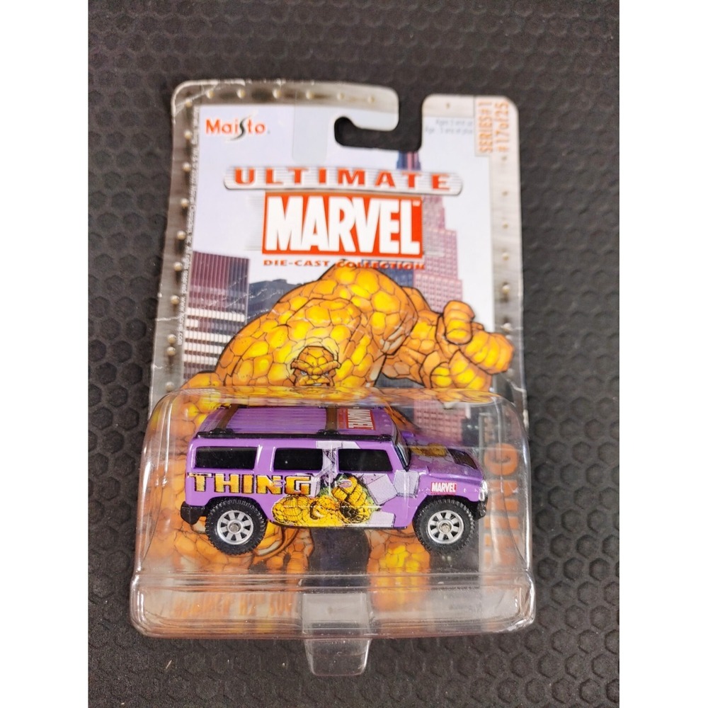 Marvel Comice Maisto Thing Hummer H2 SUV Ultimate Die-Cast Series #1 Truck Car - Picture 5 of 5